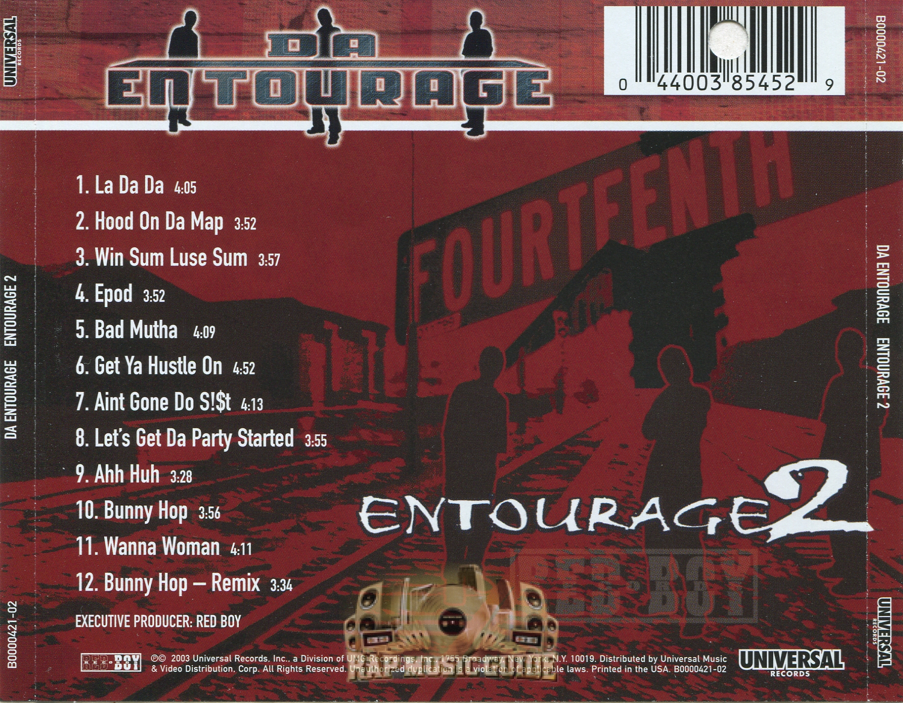 Da Entourage - Entourage 2: CD | Rap Music Guide